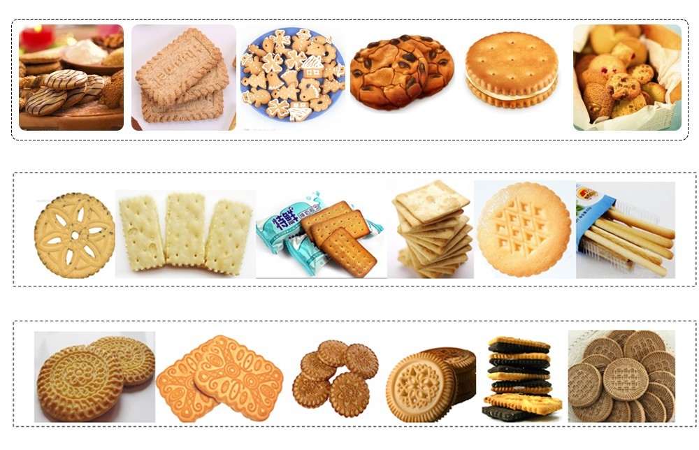 processus automatique de la chaîne de production de biscuits
